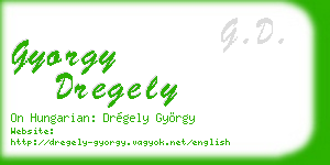 gyorgy dregely business card