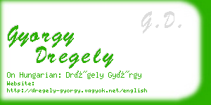 gyorgy dregely business card